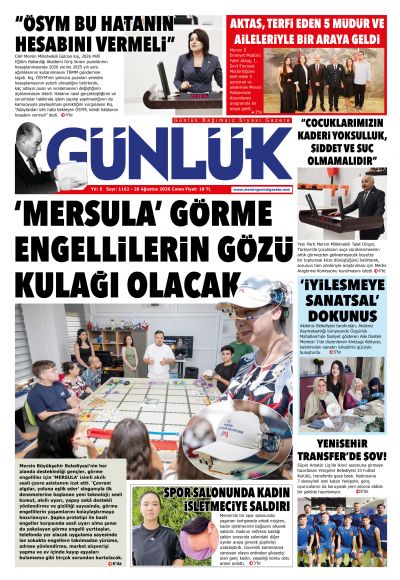 Mersin Günlük Gazetesi 1. Sayfa