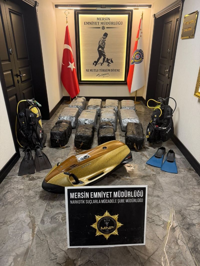 Mersin Limanı’nda 350 kilogram kokain ele geçirildi