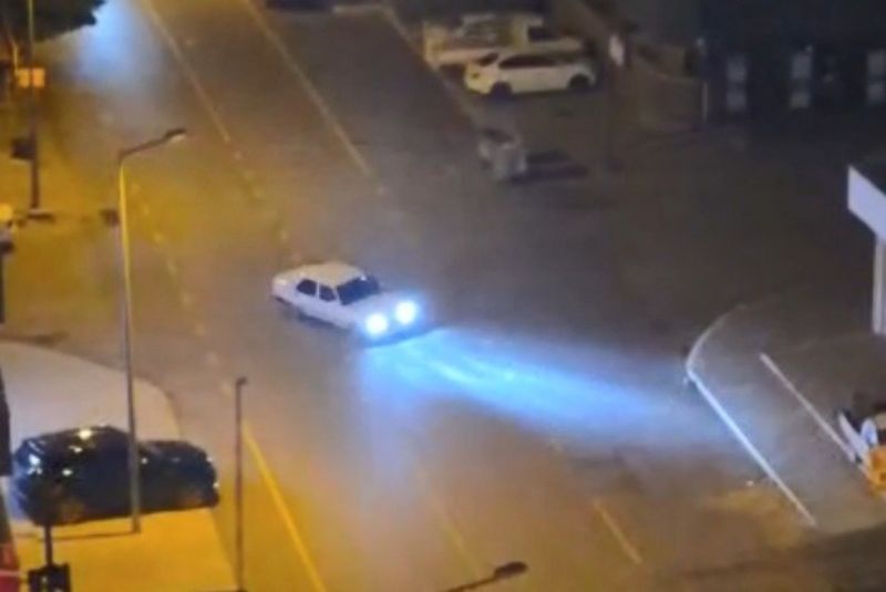 Bir drift attı, 555 bin TL ceza yedi