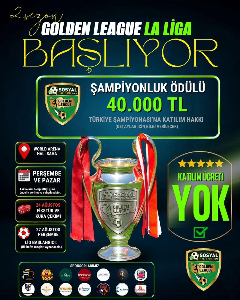 Mersin futbola doyacak; Golden League başlıyor